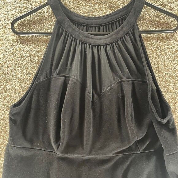 Torrid Shirt Womens 0 Black Tank Top Casual Pullover Preppy Plus Rayon Nylon - Picture 4 of 11